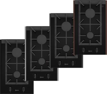Neff Collection N23YS29S0 - N 90, Domino-Kochfeld, Gas, 30 cm, Glaskeramik, Schwarz, 7 Jahre Garantie